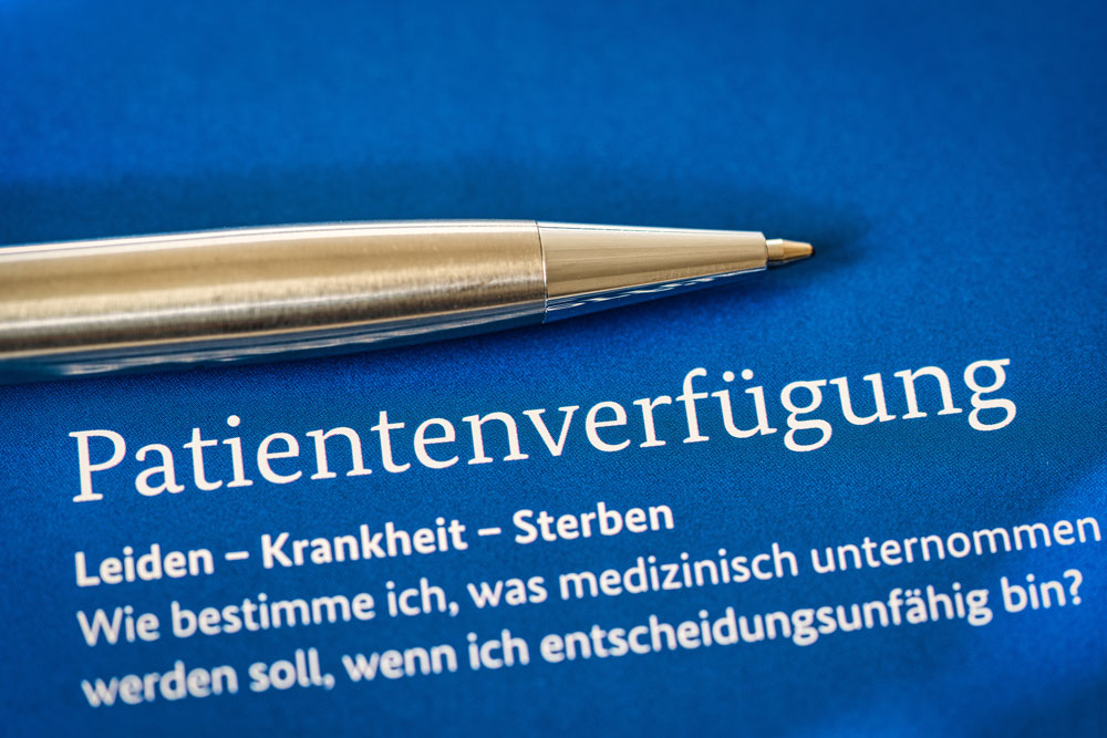 Patientenverfügung – Formular kostenlos zum Ankreuzen