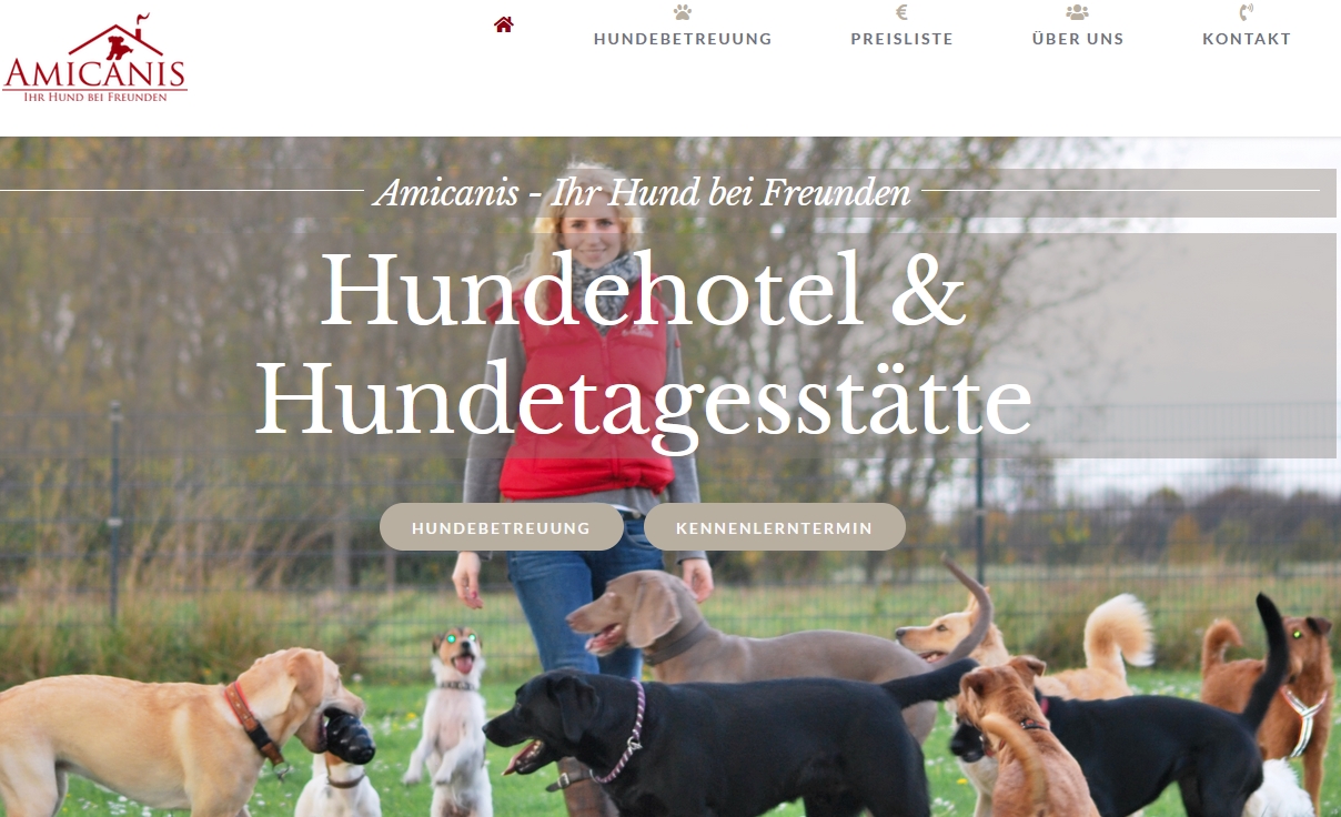 Hundehotel und Hundetagesstätte