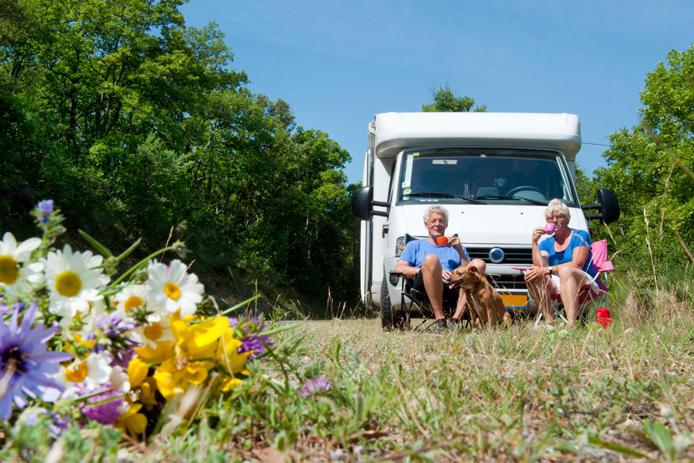 Camping für Senioren mit dem Haustier