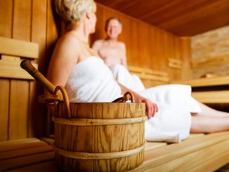 Senioren in der Sauna