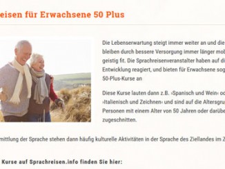 Sprachreisen 50plus
