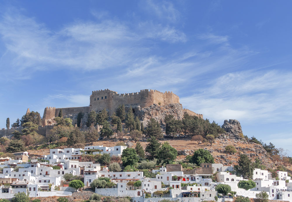 Urlaub auf Rhodos - Akropolis von Lindos