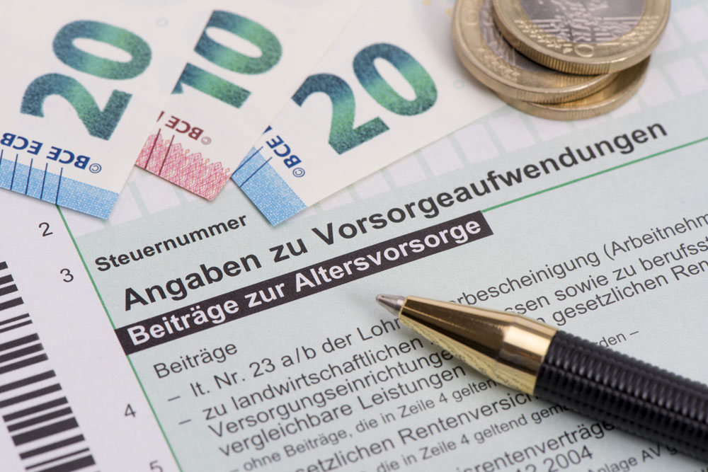 © Wolfilser / stock.adobe.com Altersvorsorge Steuererklärung