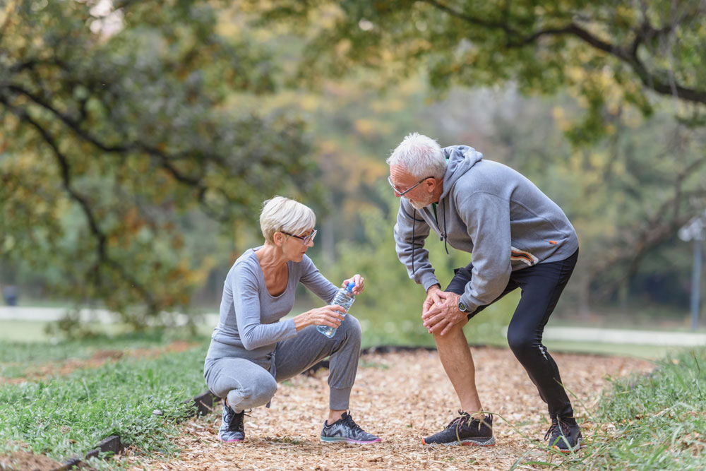 Senioren beim Joggen Joggen anfangen Senioren